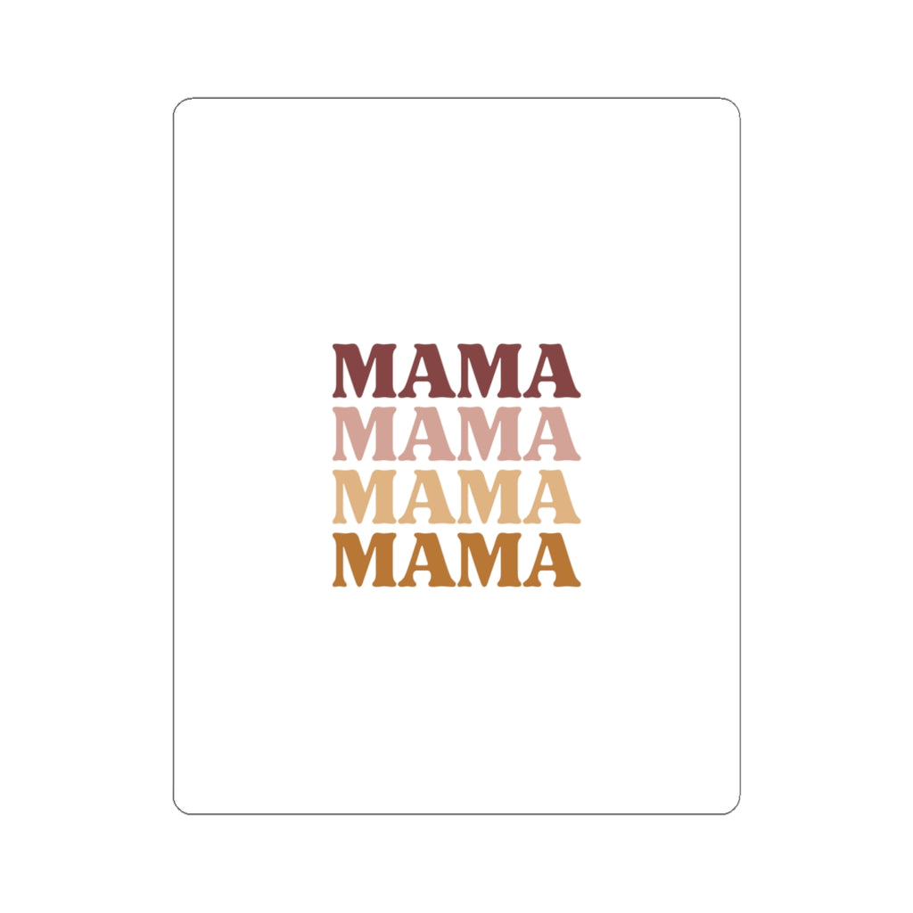 Mama Retro Stack Kiss-Cut Sticker — Motherhood Laptop & Water Bottle Decal