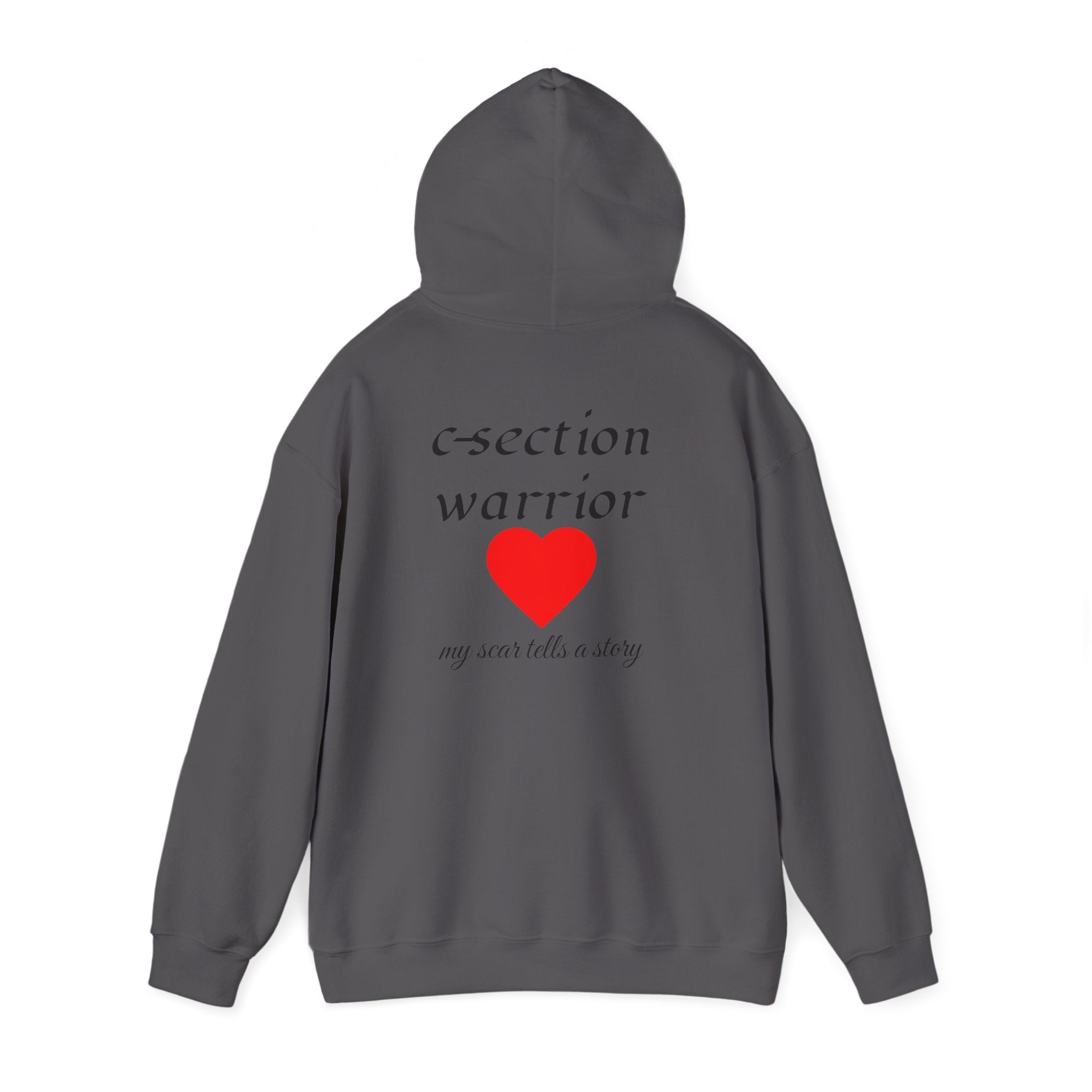 Mama Hoodie — C-section Warrior Heart Hoodie (My Scar Tells a Story)