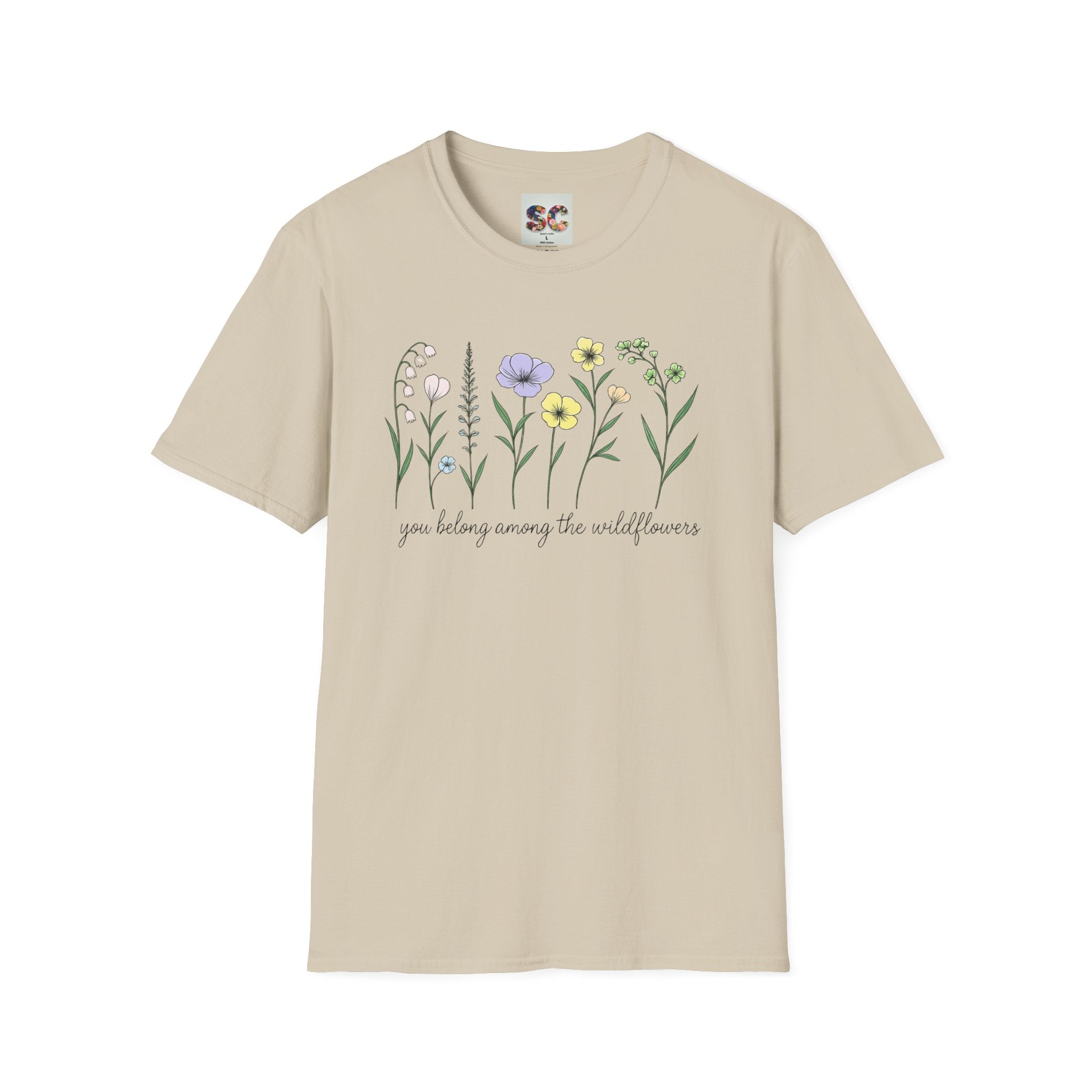 Wildflower Garden T‑Shirt — "You Belong Among the Wildflowers" Floral Tee