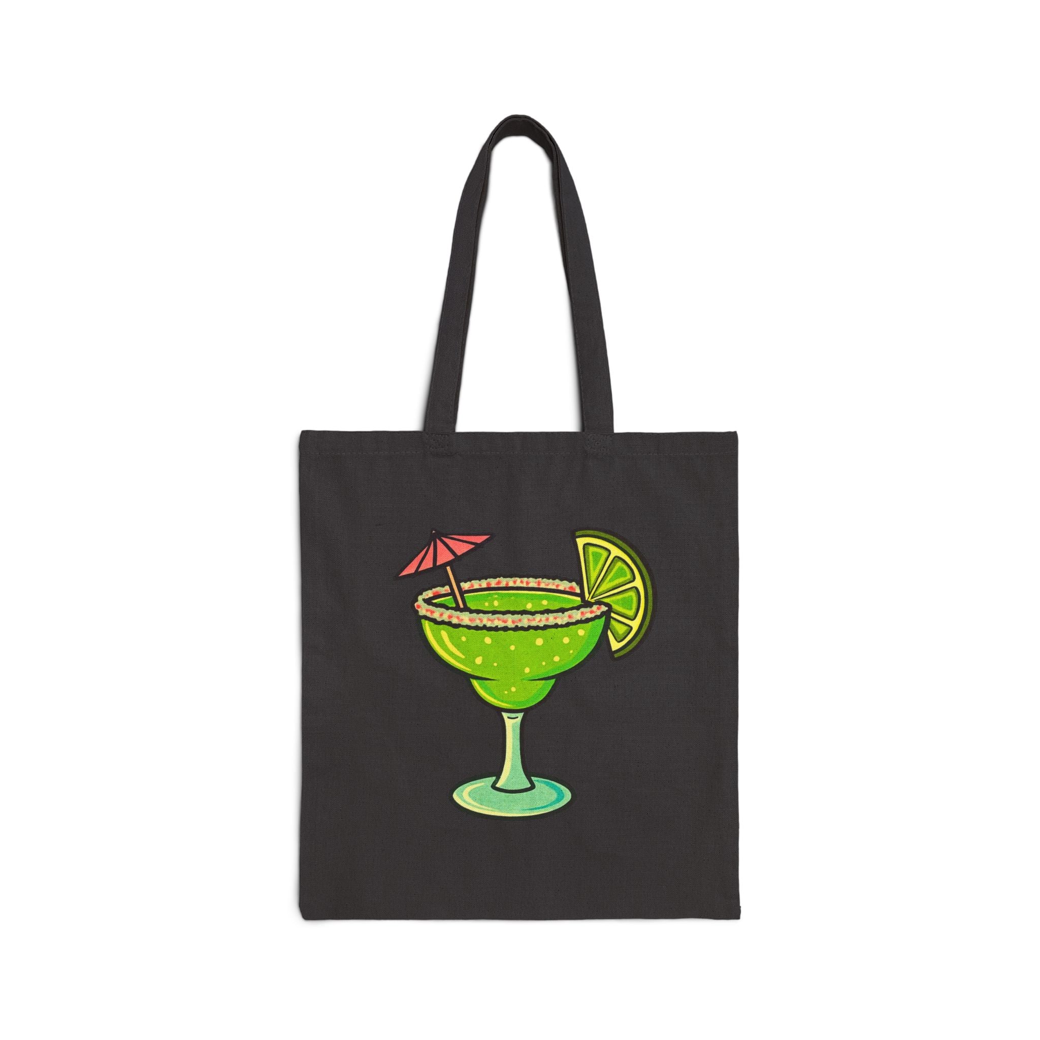 Tote Bag — 'When Life Gives You Limes Add Salt and Tequila' Lime Margarita Canvas Tote