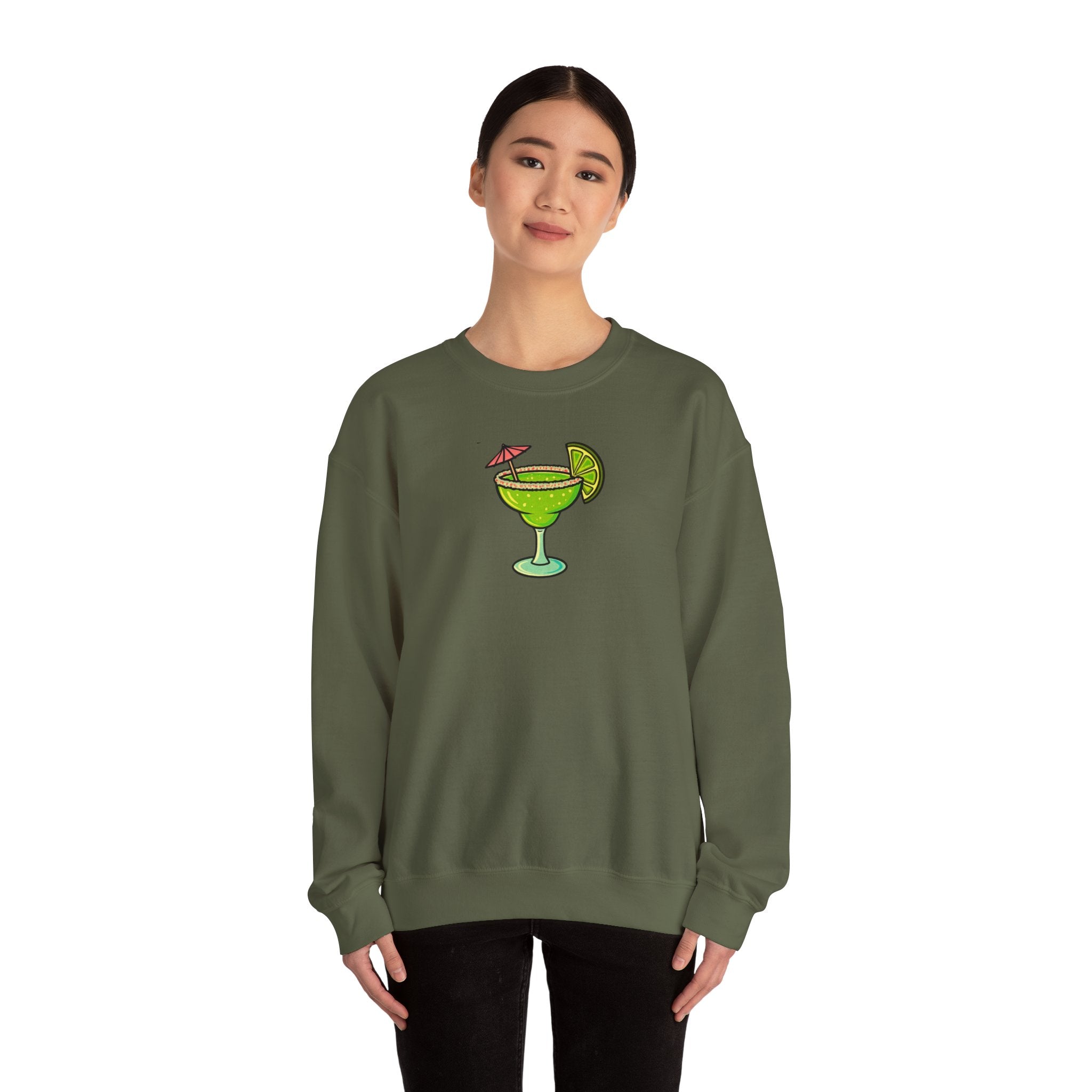 Crewneck Sweatshirt — Margarita Cocktail Graphic