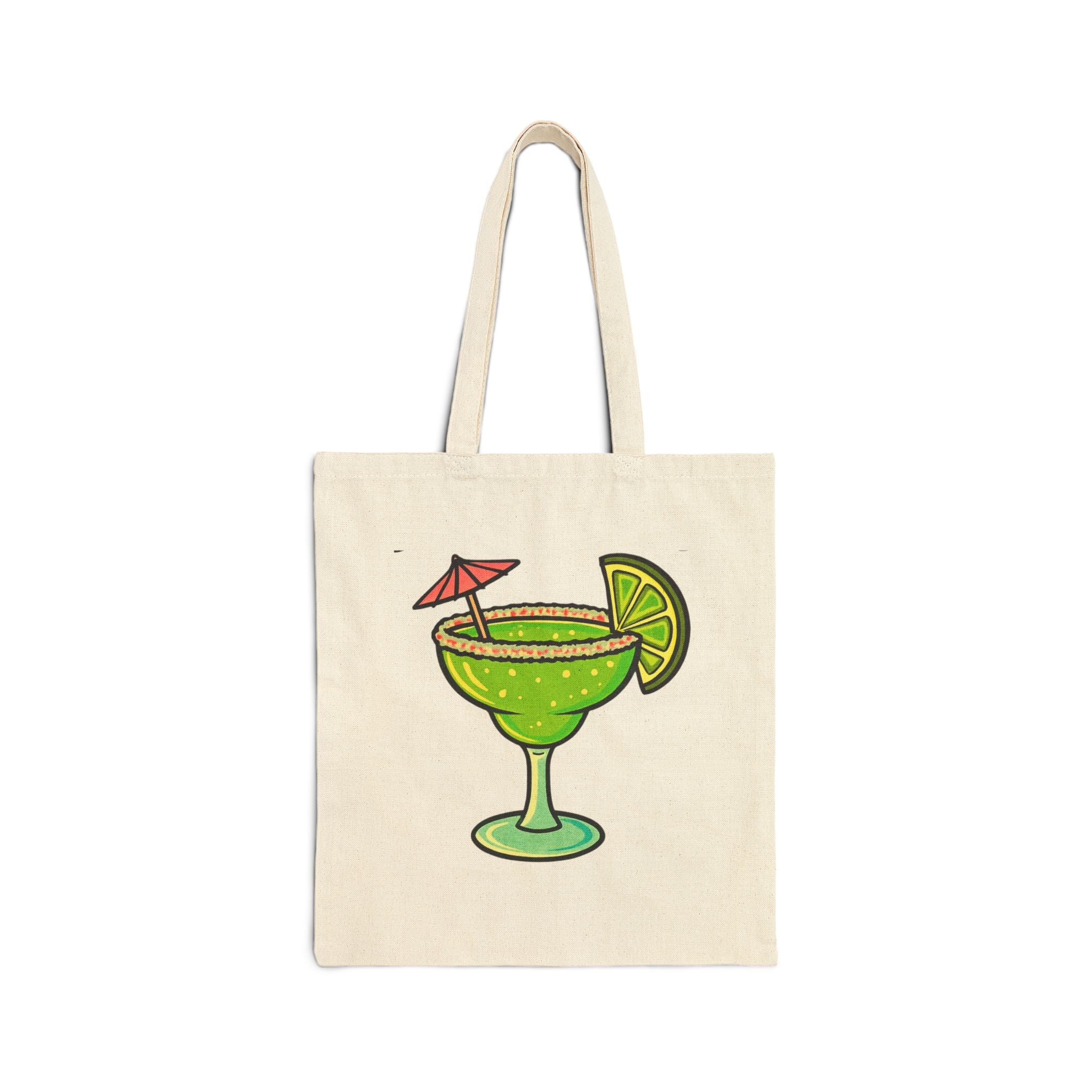 Tote Bag — 'When Life Gives You Limes Add Salt and Tequila' Lime Margarita Canvas Tote