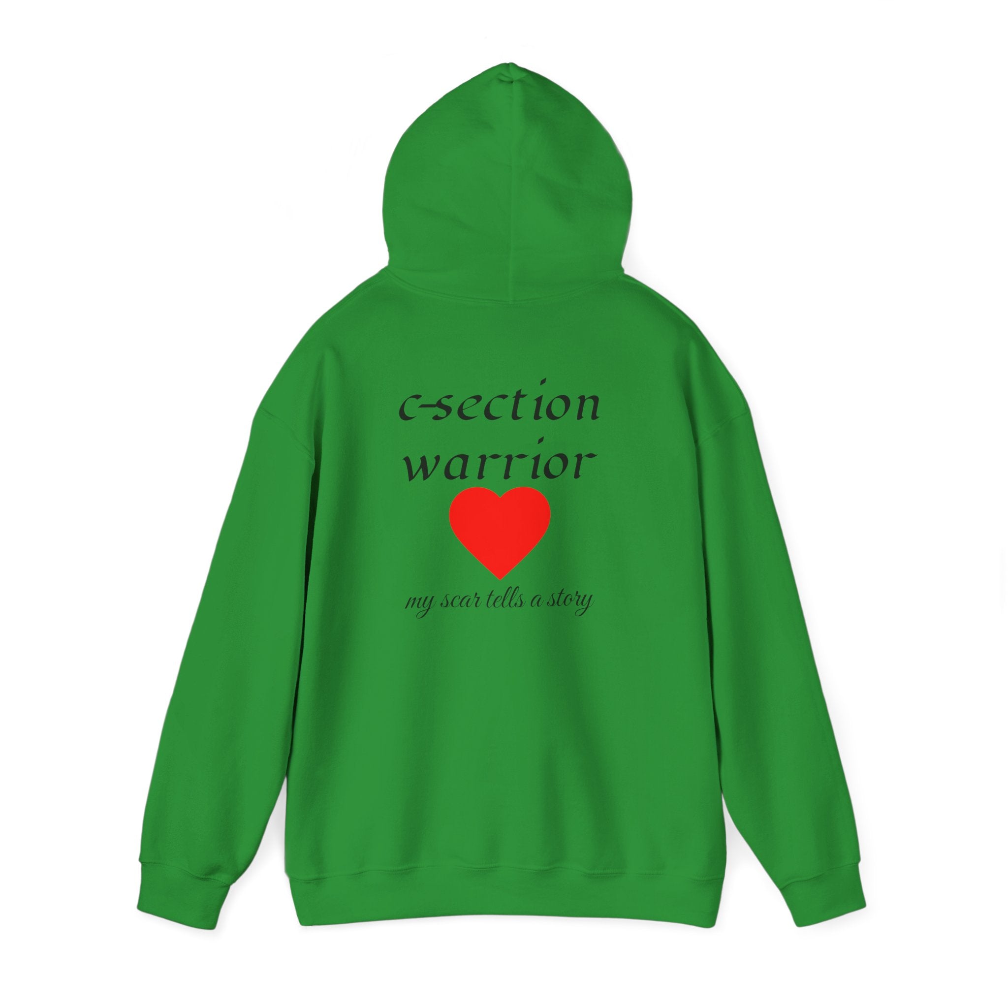 Mama Hoodie — C-section Warrior Heart Hoodie (My Scar Tells a Story)