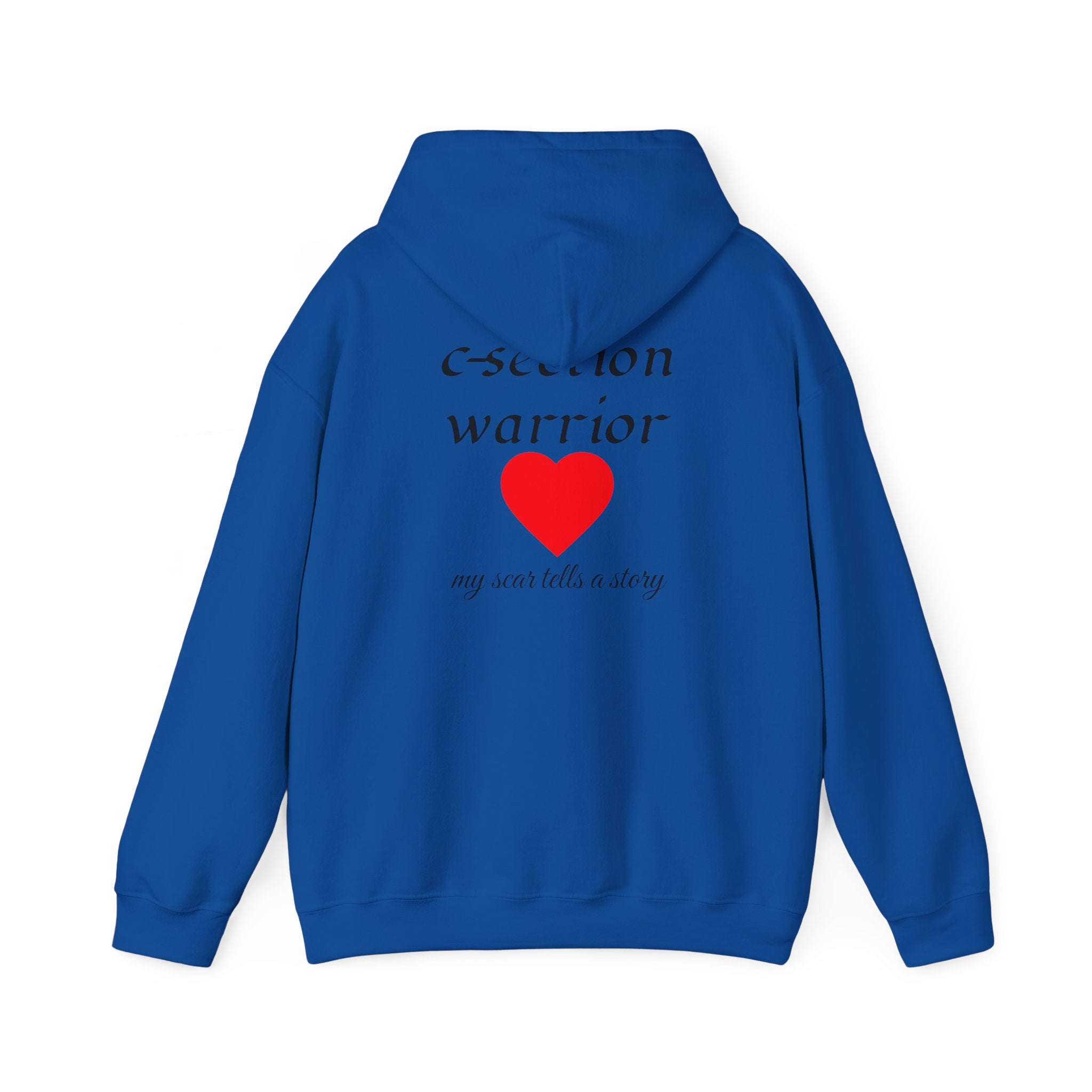 Mama Hoodie — C-section Warrior Heart Hoodie (My Scar Tells a Story)