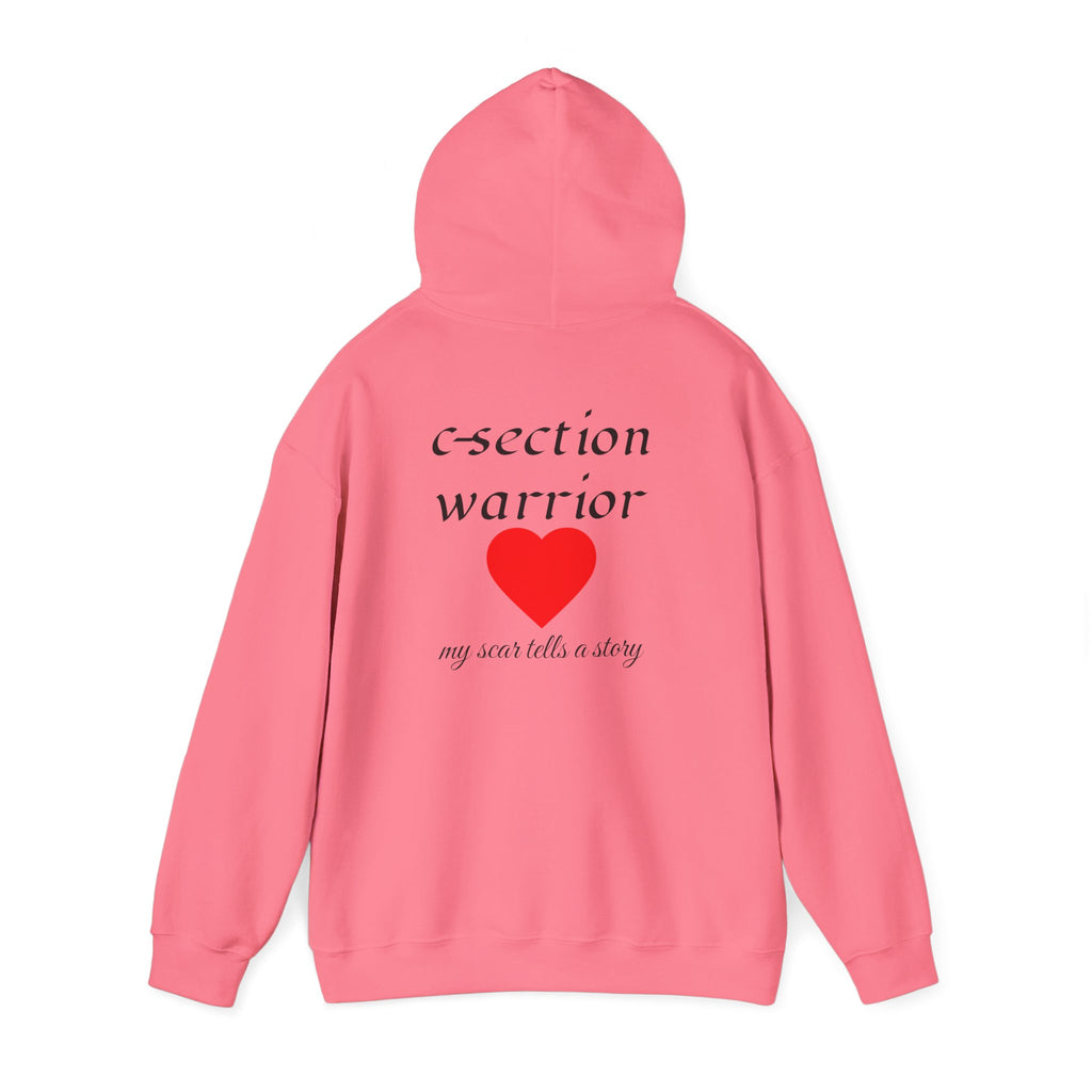Mama Hoodie — C-section Warrior Heart Hoodie (My Scar Tells a Story)