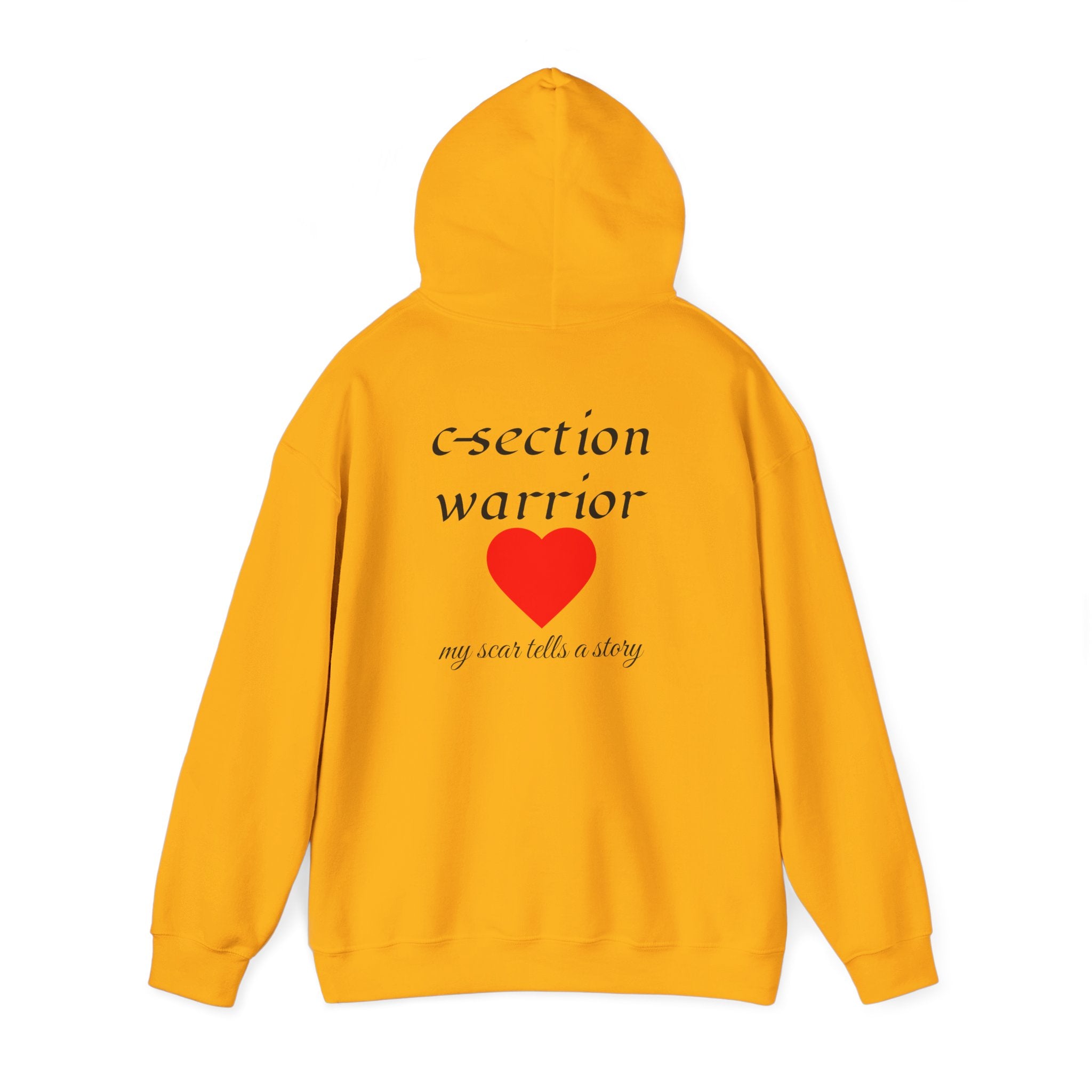 Mama Hoodie — C-section Warrior Heart Hoodie (My Scar Tells a Story)