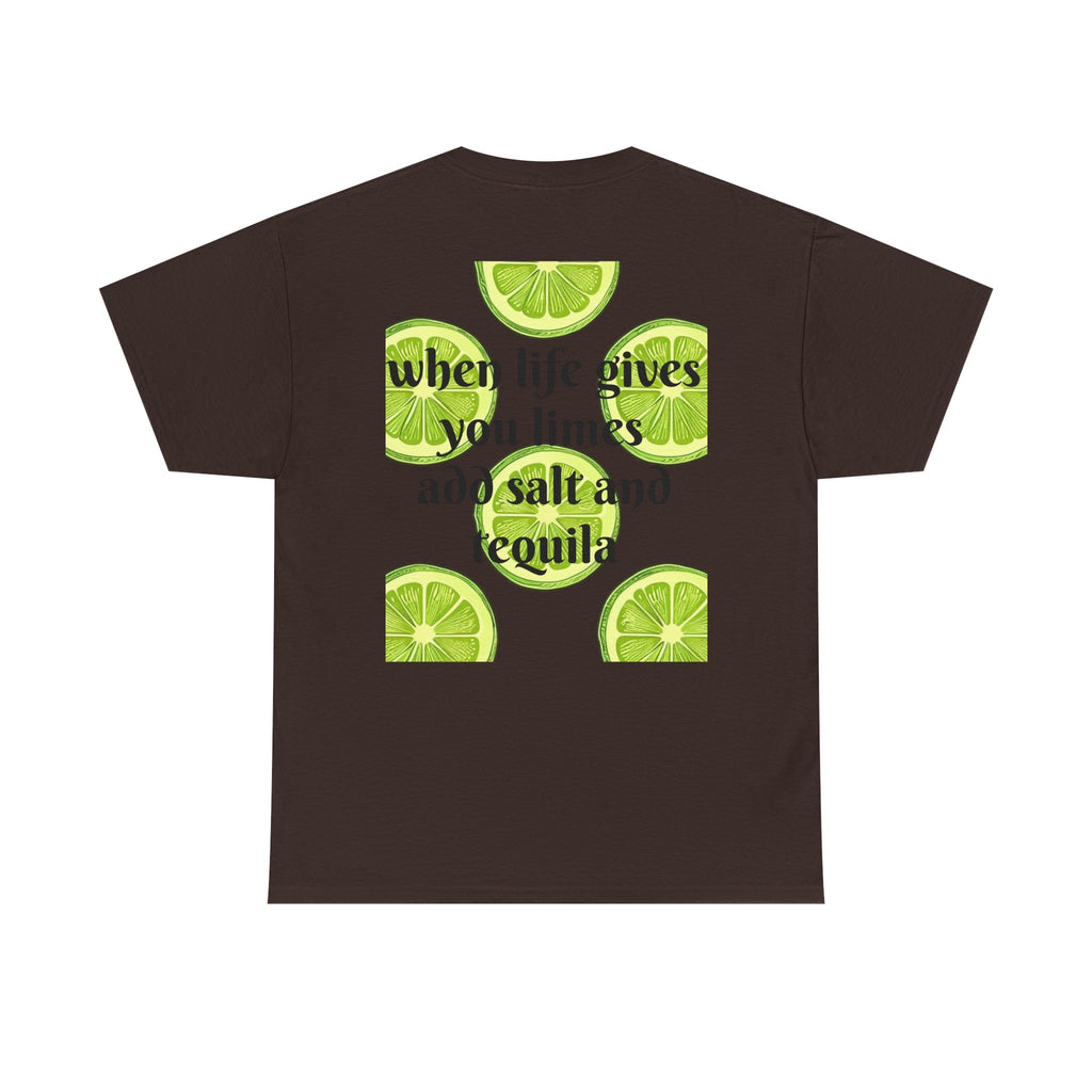 Margarita Tee — "When Life Gives You Limes, Add Salt and Tequila" Graphic Shirt