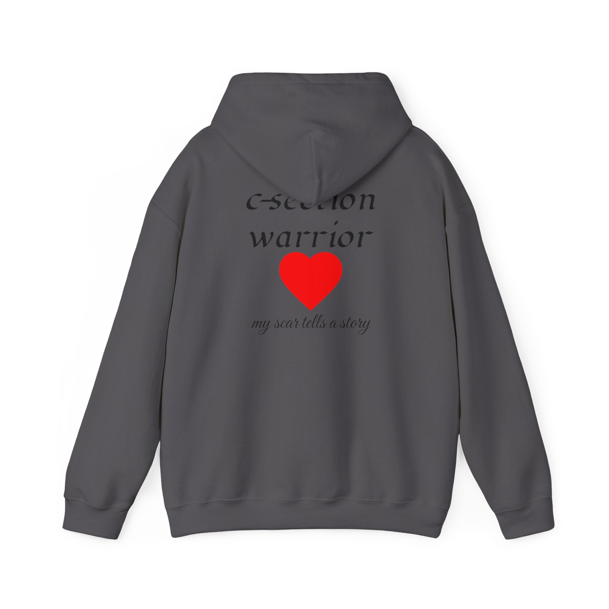 Mama Hoodie — C-section Warrior Heart Hoodie (My Scar Tells a Story)