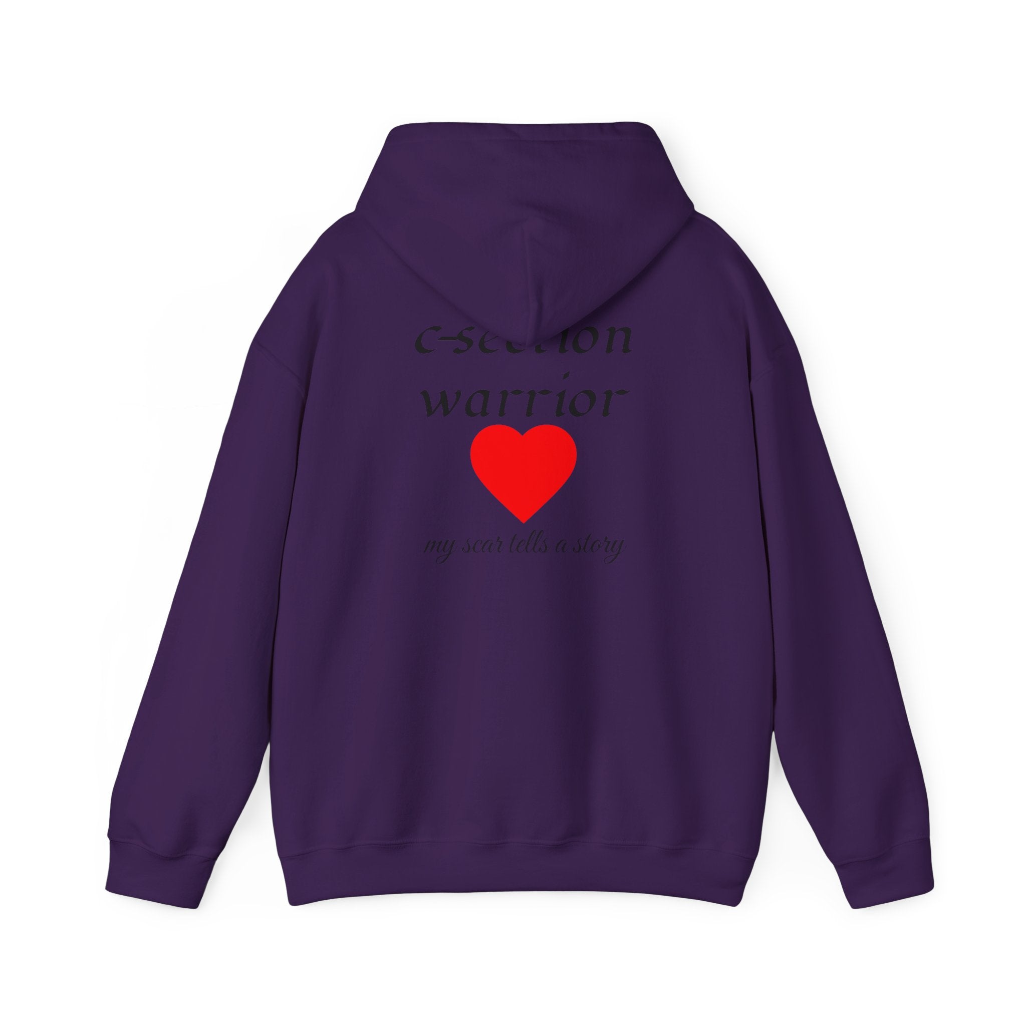 Mama Hoodie — C-section Warrior Heart Hoodie (My Scar Tells a Story)