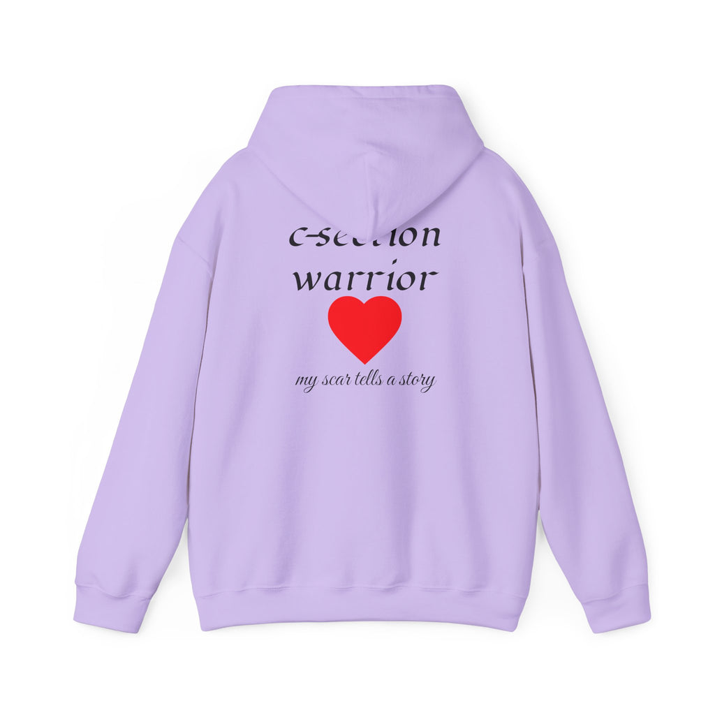 Mama Hoodie — C-section Warrior Heart Hoodie (My Scar Tells a Story)