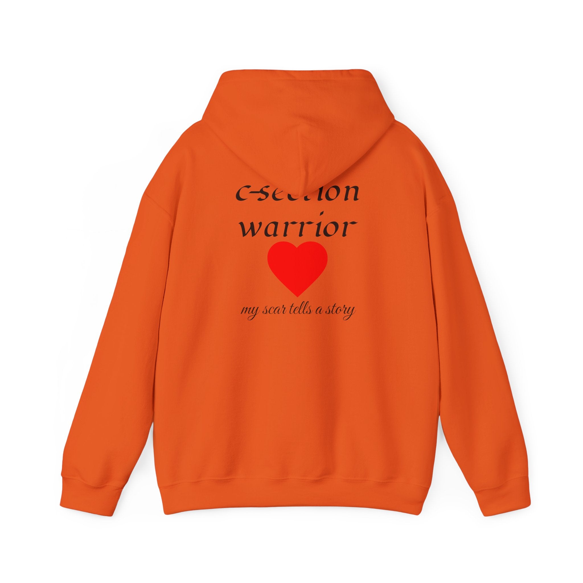 Mama Hoodie — C-section Warrior Heart Hoodie (My Scar Tells a Story)