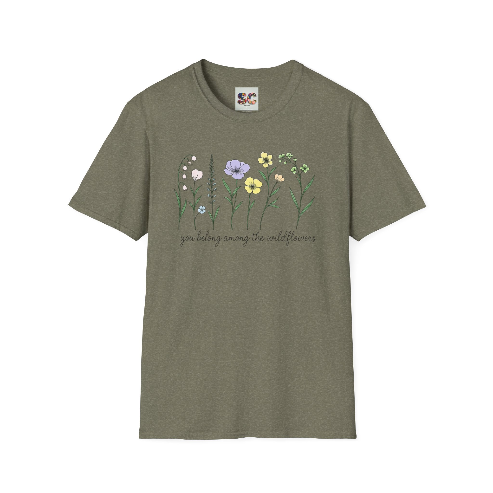 Wildflower Garden T‑Shirt — "You Belong Among the Wildflowers" Floral Tee