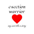 C-Section Warrior Vinyl Sticker — Red Heart “My Scar Tells a Story” Decal