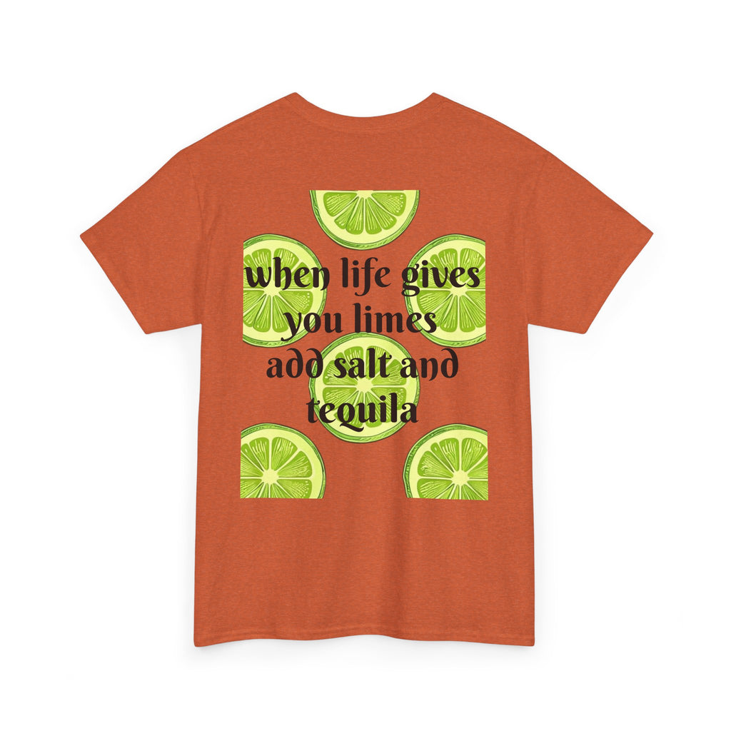 Margarita Tee — "When Life Gives You Limes, Add Salt and Tequila" Graphic Shirt