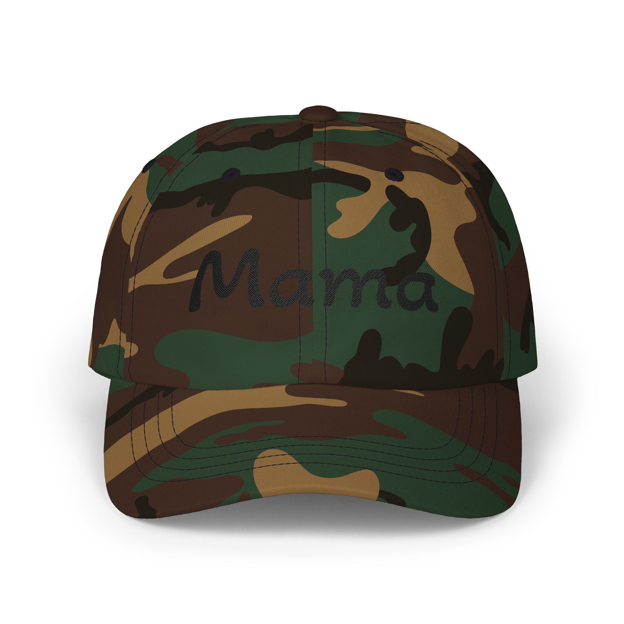Mama Embroidered Dad Cap — Classic Cotton Baseball Hat for Moms