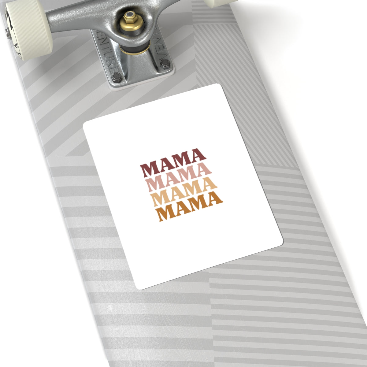 Mama Retro Stack Kiss-Cut Sticker — Motherhood Laptop & Water Bottle Decal