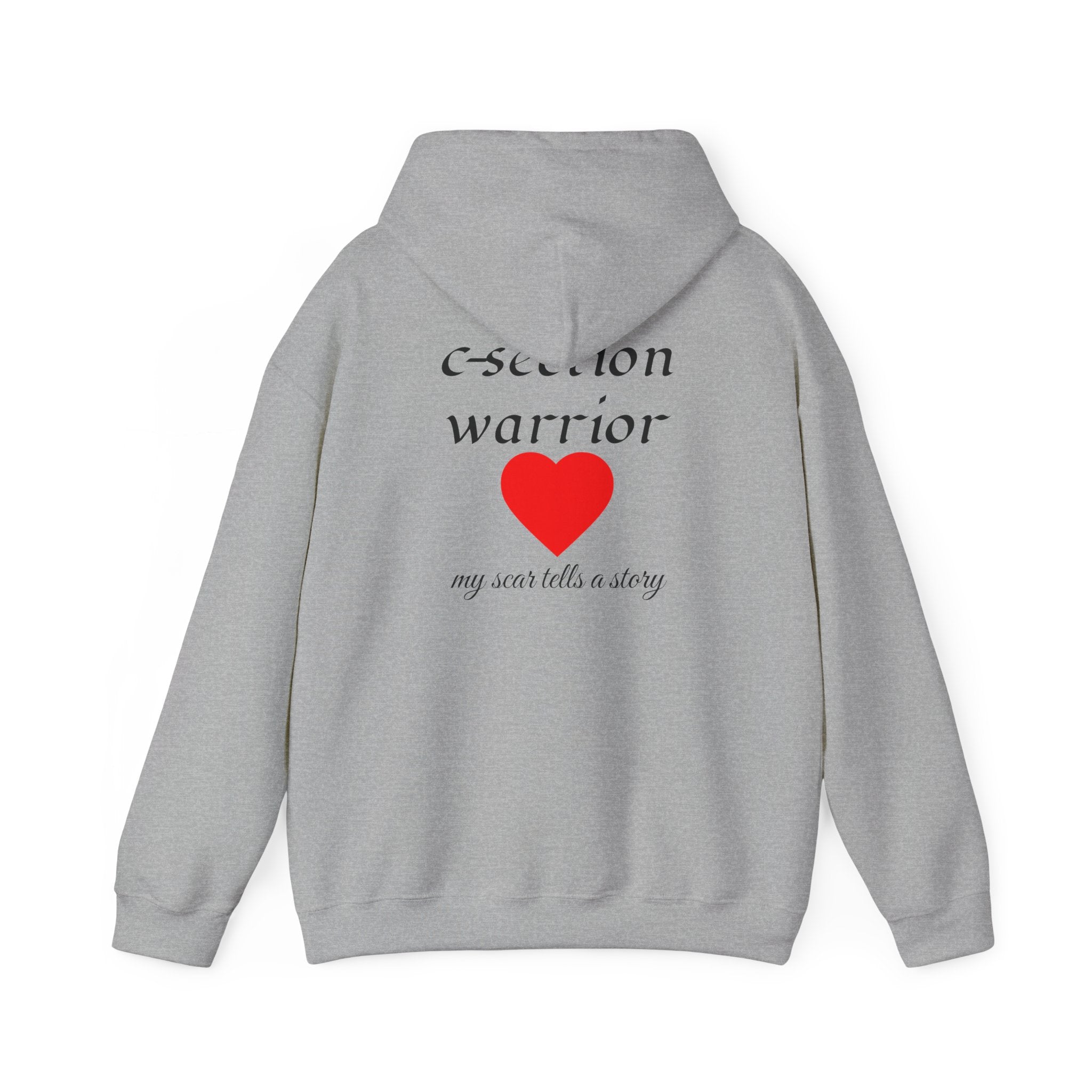 Mama Hoodie — C-section Warrior Heart Hoodie (My Scar Tells a Story)