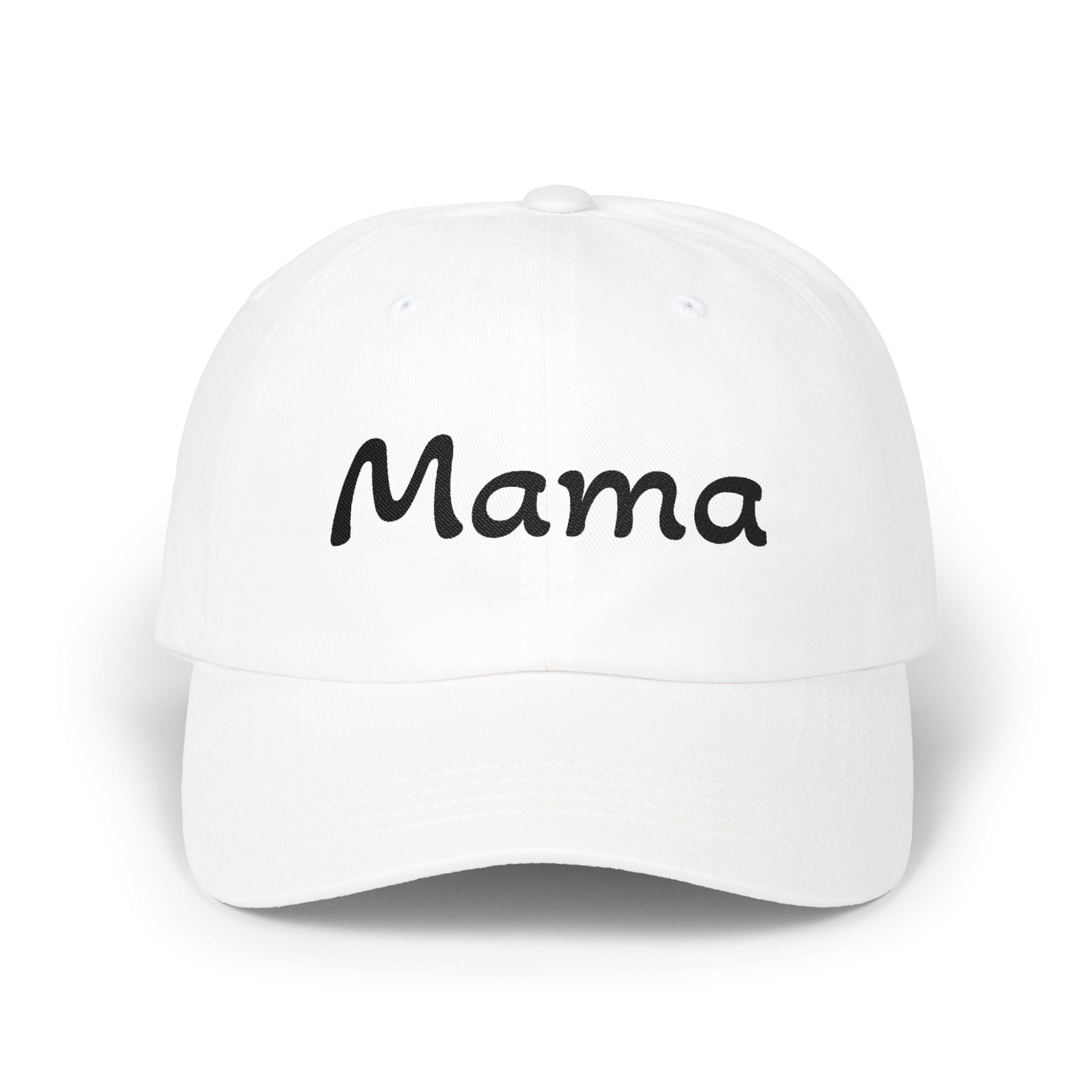 Mama Embroidered Dad Cap — Classic Cotton Baseball Hat for Moms