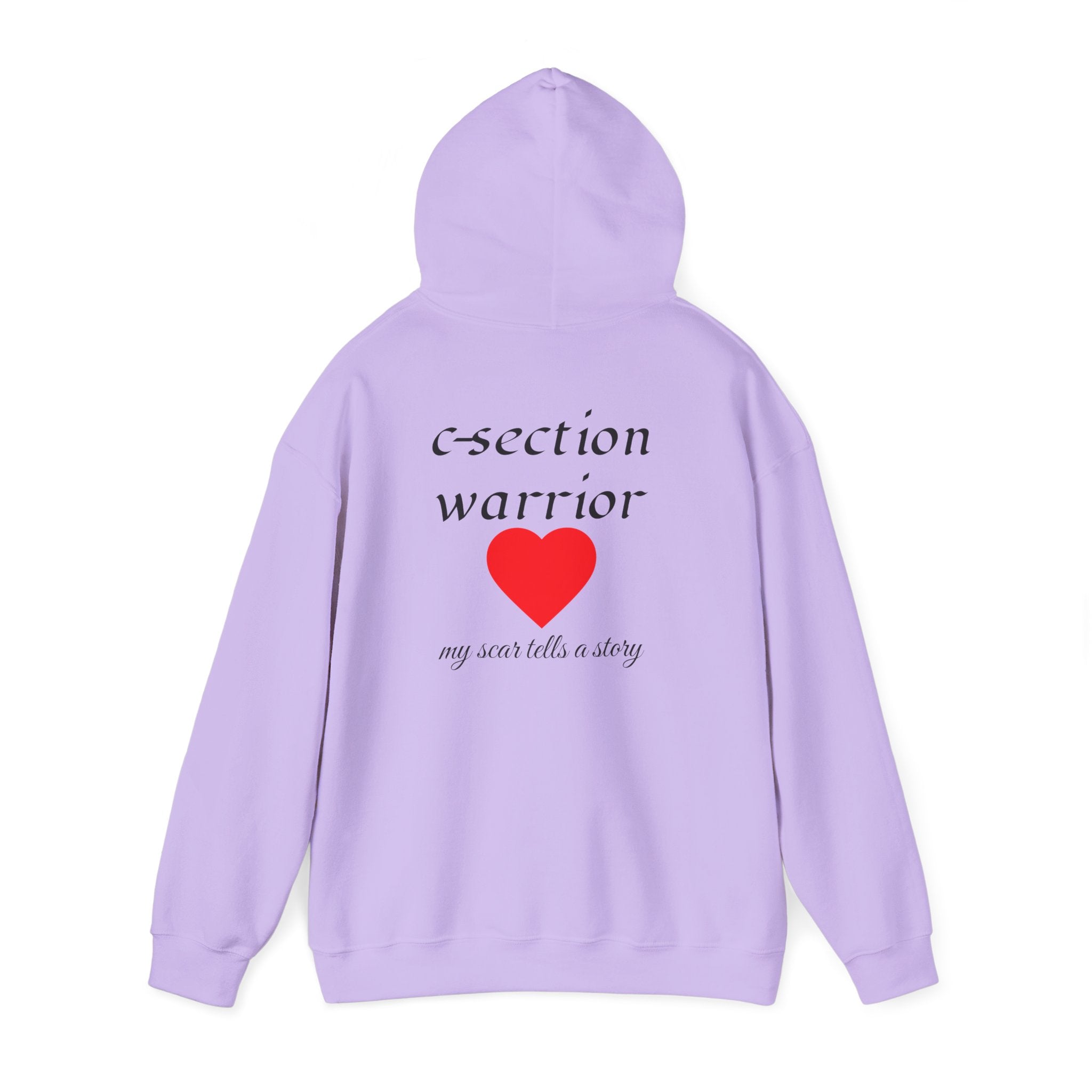 Mama Hoodie — C-section Warrior Heart Hoodie (My Scar Tells a Story)