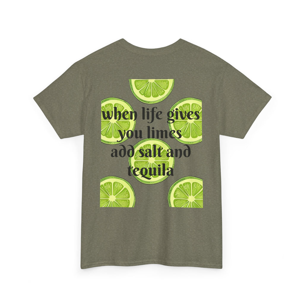 Margarita Tee — "When Life Gives You Limes, Add Salt and Tequila" Graphic Shirt
