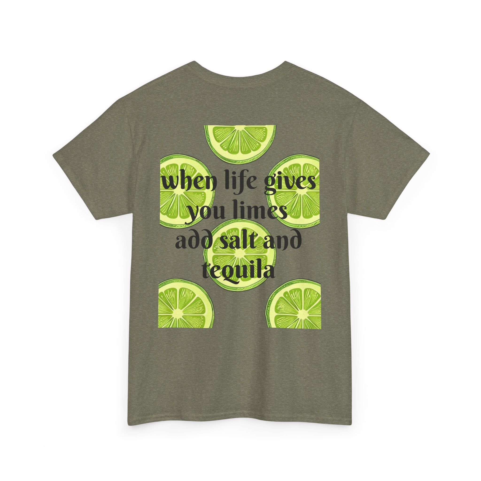 Margarita Tee — "When Life Gives You Limes, Add Salt and Tequila" Graphic Shirt
