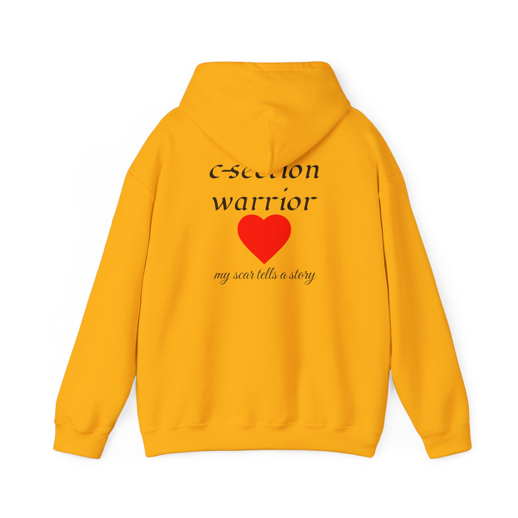 Mama Hoodie — C-section Warrior Heart Hoodie (My Scar Tells a Story)